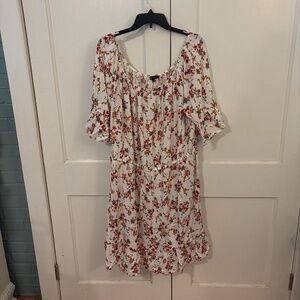 White floral Dress